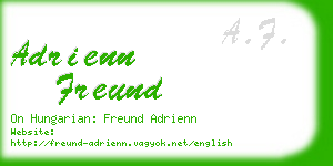 adrienn freund business card